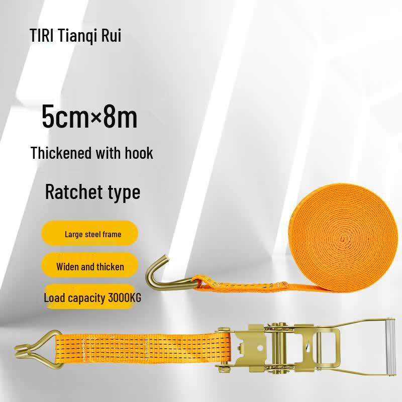 Heavy-Duty Ratchet Tie-Down Strap