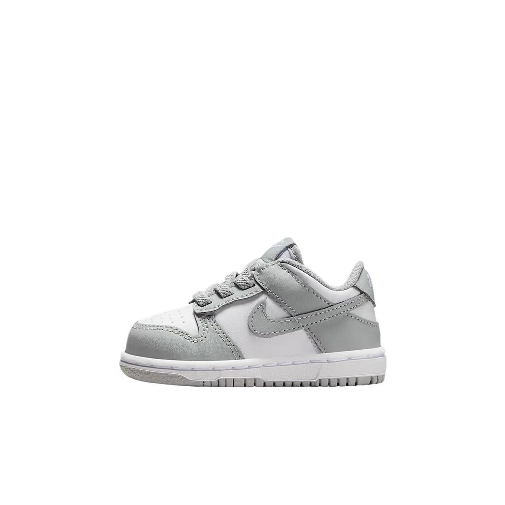 Nike Dunk Low TD Light Smoke Grey Baby Sneakers White FB9107-123