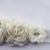 Orange-Beige Handmade Pearl Rose Waist Belt for Bridal Dress Photoshoot