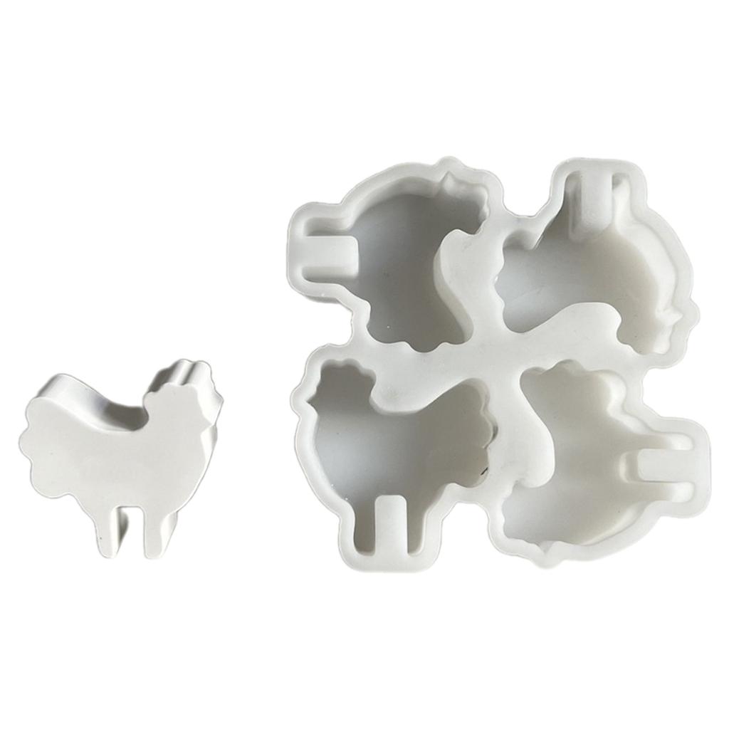 DIY Crystal Dropping Glue Mold Animal Shaped Decorations Molds Silicone Desktops Ornament Mould Epoxy Resin Moulds