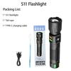 Powerful LED Flashlight Portable Zoomable Tactical Torch Waterproof Outdoor Hiking Emergency Fishing Camping Laser Flashlights