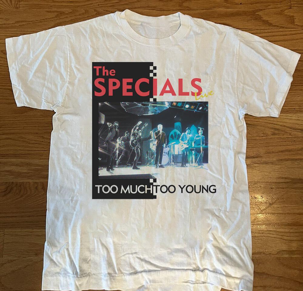 Too Much Too Young Live Album by The Specials Unisex TShirt All Size BL2.621 Unisex T-Shirt XL