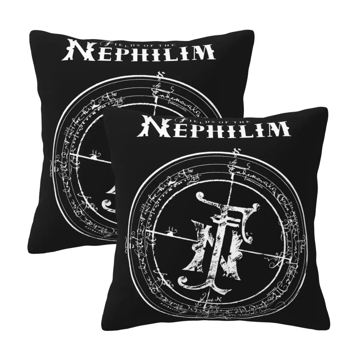 Fields Of The Nephilims Forever Remain 2 Pcs Square Pillowcase Pillow Cover Cushion Zip Decorative Comfort Throw Pillow For Home Peach skin 18*18(CM)-2Pcs