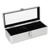 Premium Time Box Watch Storage Watch Storage Collection Holds 4 Silver ES'PRIMA Case, Box, Case, Aluminum, Watches,
