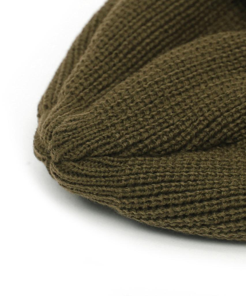 Eondeokeonteulol Short Beanie / Marine Fit / Double Tab / D Khaki