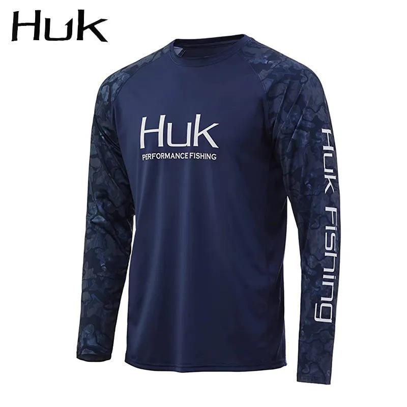 HUK Men's Summer Lightweight Quick-Dry Long Sleeve Fishing Shirt