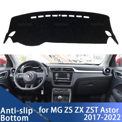 Para MG ZS ZX ZST Astor 2017 2018 2019 2020 2021 2022 Alfombrilla Antideslizante Cubierta de Salpicadero Almohadilla Parasol Alfombrilla Alfombra Accesorios para Coche