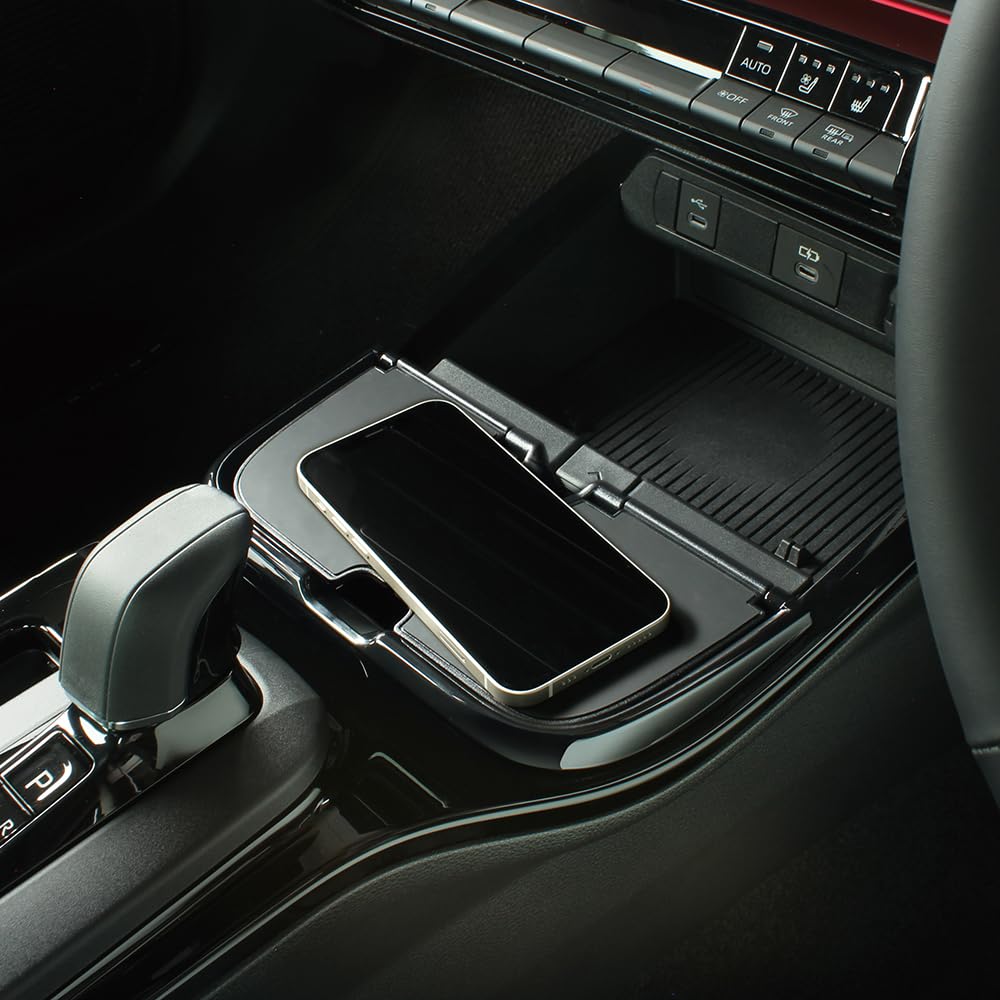 Tsuchiya Yac Console Tray for Toyota 60 Series Vehicle-Specific Prius, Black, SY-P18