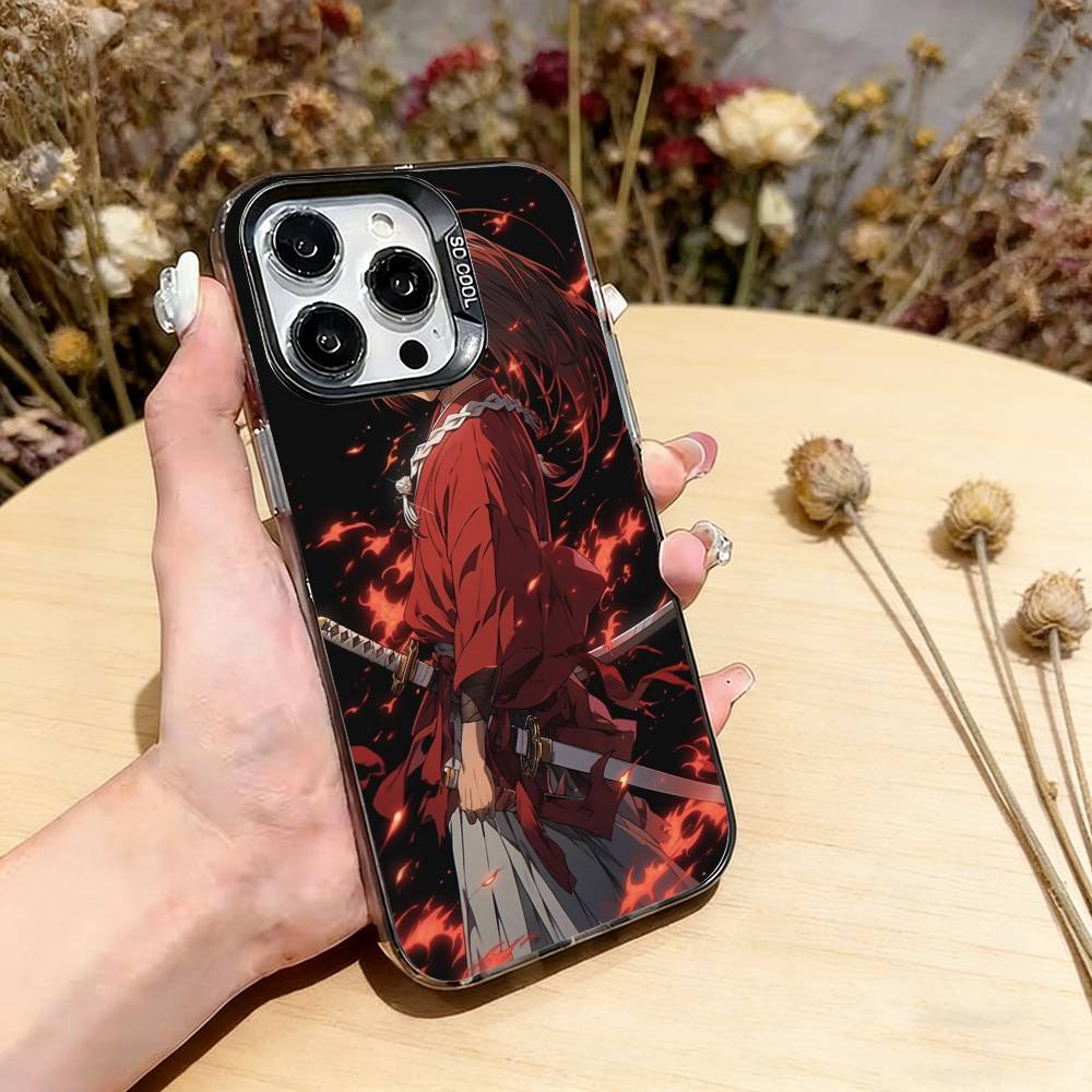 

Rurouni Kenshin Kenshin Himura Phone Case For iPhone 17,16,15,14,13,12,11 Plus,Pro Max,XS,Colorful Silver Phone case Funda Cover iPhone13