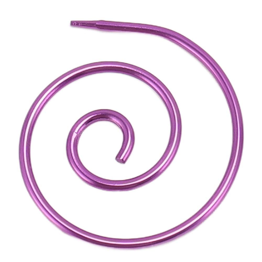 9pcs Metal Material Spiral Cable Knitting Needles Metal Cable Needles  For Sweater Knitting