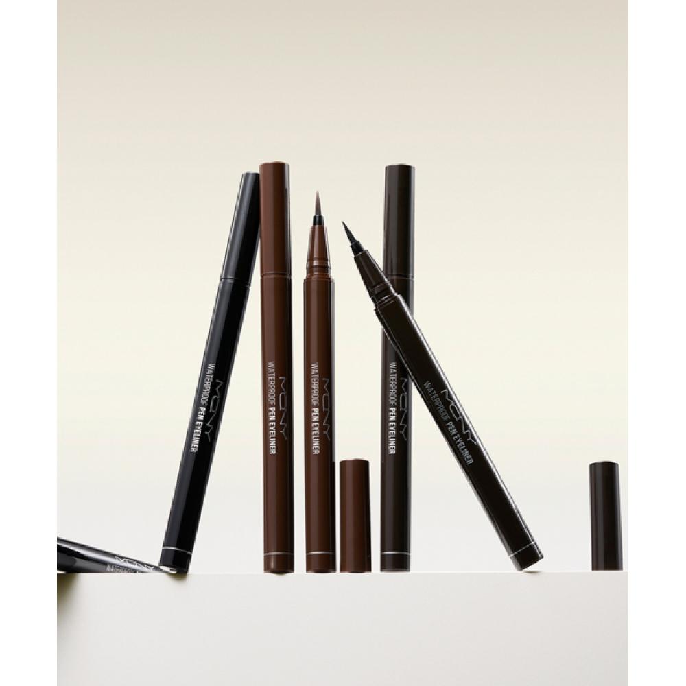 

Mqny [2 Pcs] Mcqueen New York Waterproof Brush Pen Liquid EyeLiner Smudge Free Eye Line Tattoo Pen brown black/brown black