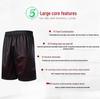 Men's Plus Size Breathable Double-Sided Basketball Shorts - Over-the-Knee, Loose Fit, Sweat-Absorbing, Trendy Sportswear.