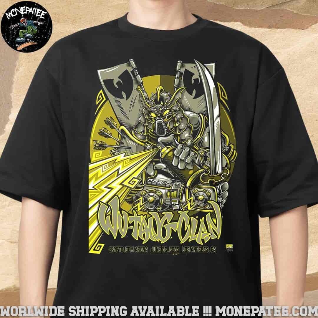 Wu Tang Clan Concer Poster In Los Angeles CA On June 22 2026 At Crypto Com Tee L