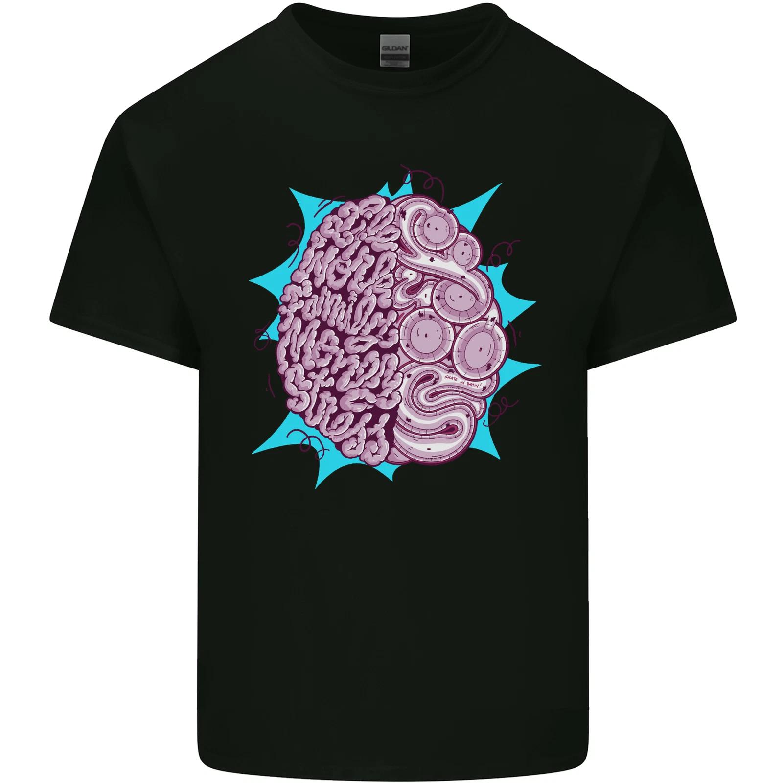 Skatepark Brain Skateboarding Skateboard Kids T-Shirt Childrens 4XL