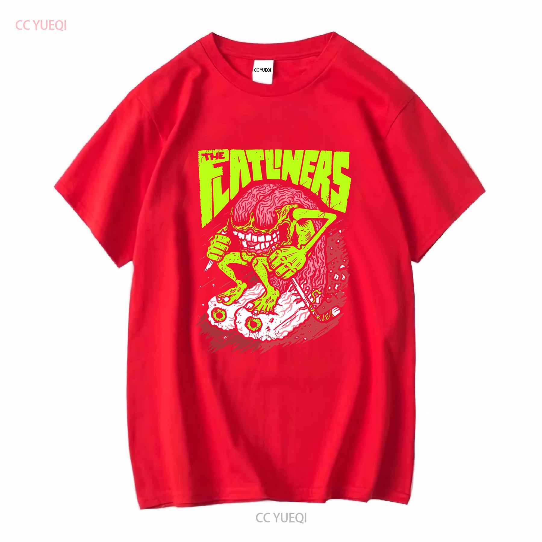 

The flatliners T shirt punk rock fat wreck chords medium hockey monster vintage Washed Versatile Unisex Stylish Casual S