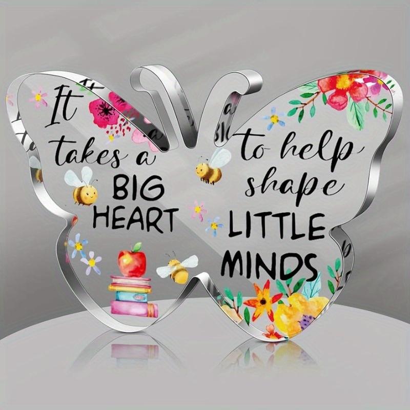 

Teacher Gift (Vivid Butterfly Keepsake): Valentine/Appreciation/Retirement. Student Thank You Gift + Office Decor. чистый