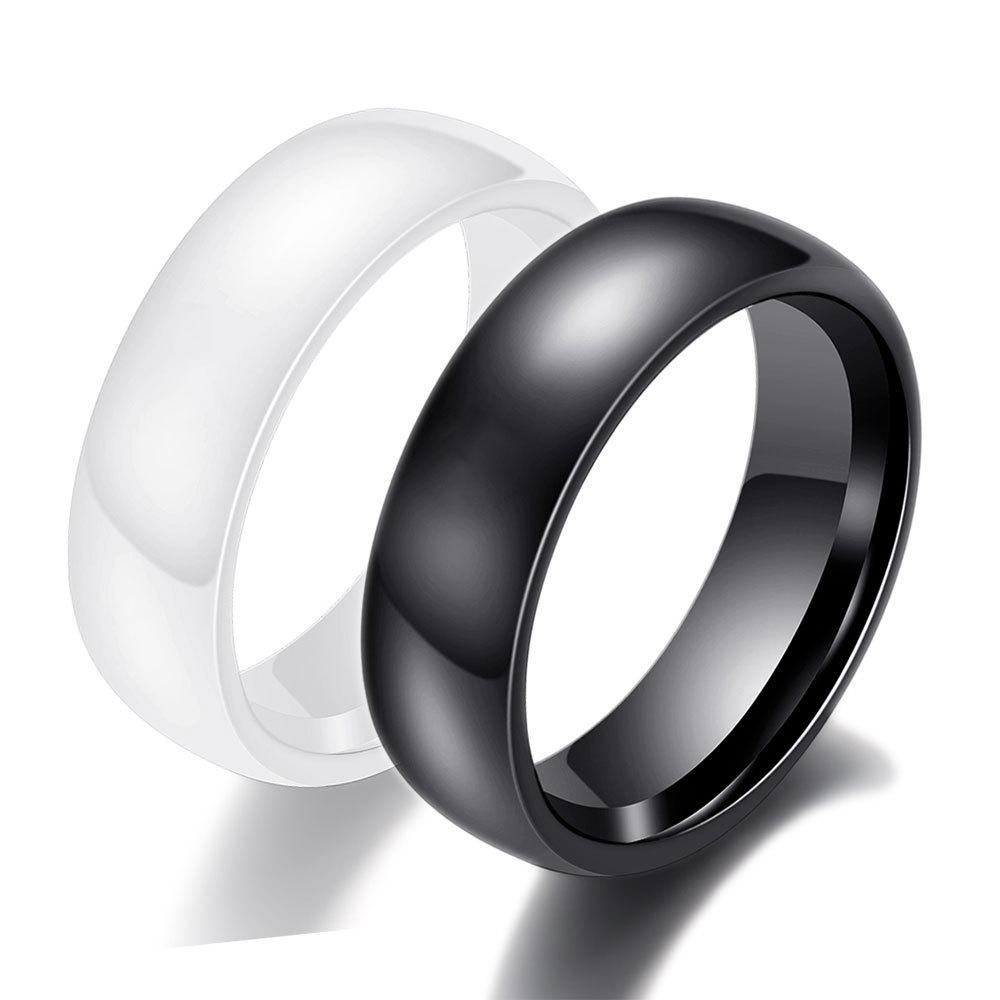 Beliebter 6MM Glatter Keramikring - Einfaches, Vielseitiges Partner-Matching-Accessoire