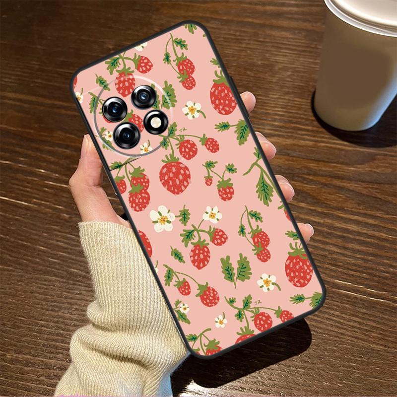 Strawberry For OnePlus Nord CE 5 2 3 4 Lite N20 N30 Case For OnePlus 15 R 13 12 11 8T 10T 13T 12R 13R
