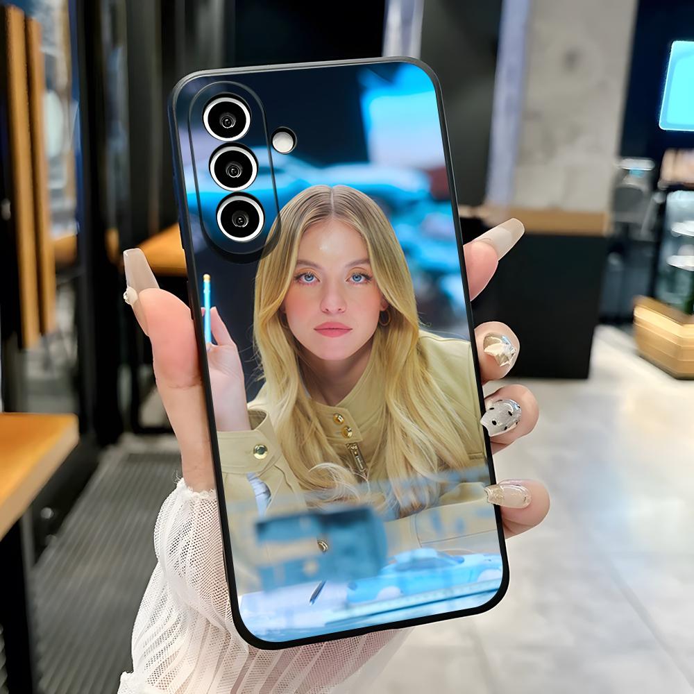 

Singer S-Sydney Sweeney Phone Case For Samsung A25 A13 A33 5G A54 A36 A35 A56 A52 A14 Shockproof Soft Cover Samsung A53