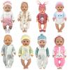 2023 Fashion Doll Jump Suits Fit For 43cm Baby Doll 17 Inch Reborn Baby Doll Clothes