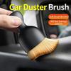 5/10Pcs Car Interior Cleaning Brush Conditioner Air Outlet Soft Fur Clean Brushes With Shells Crevice Dust Brush Tools