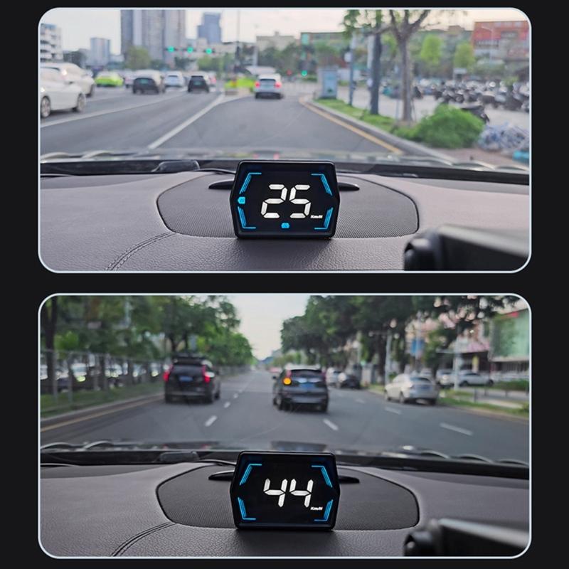 Auto HUD Projektor mit intelligenter Helligkeitsregelung Fahrzubehör für Sicherheit Head-Up-Display Schnelle Installation ABS
