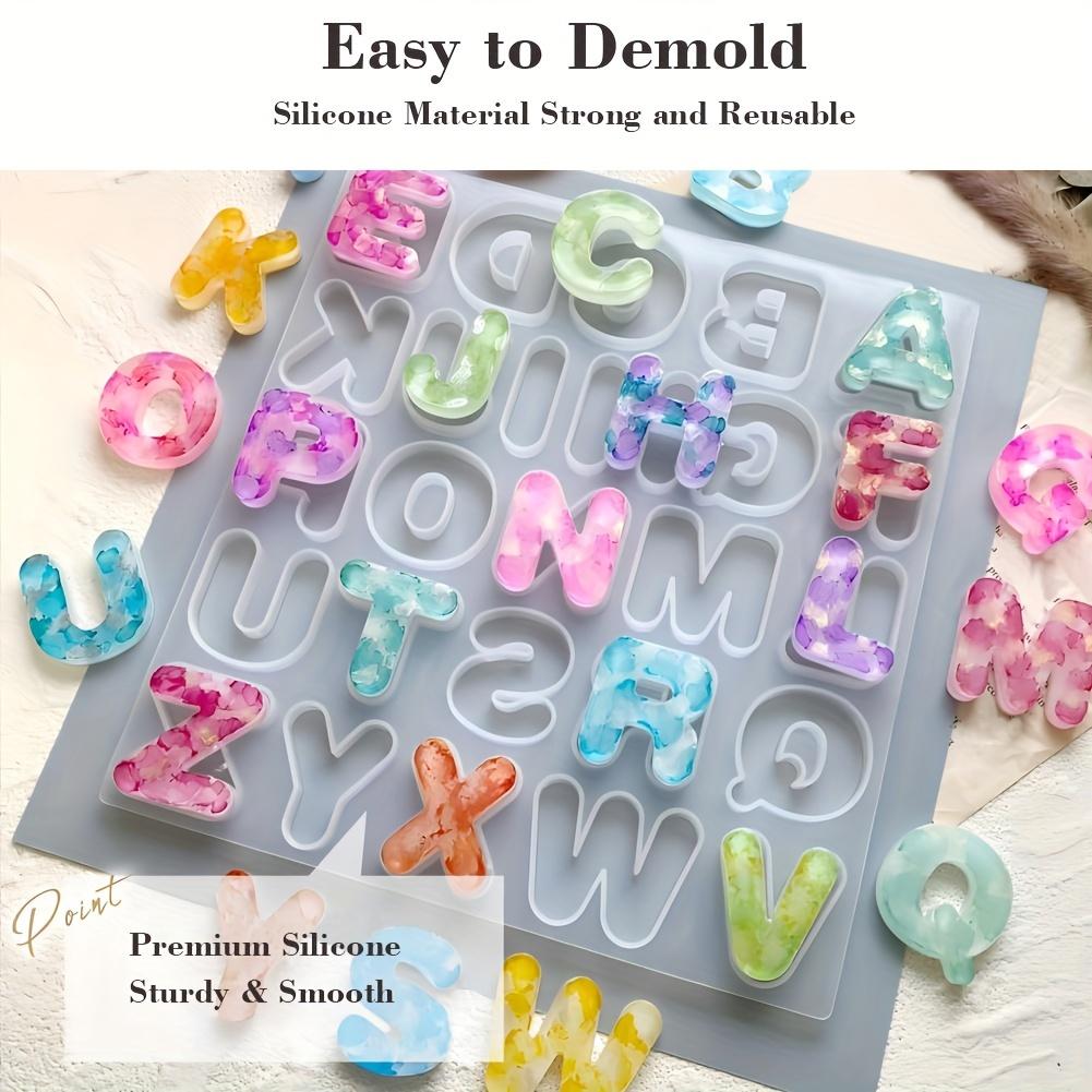 

Mini Letter Silicone Resin Molds, Epoxy Resin Molds, for Keychain Pendants, Earrings, Jewelry, and Home Decor. S