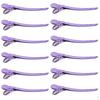 12 Alligator Hair Clips Salon Barber Hairdressing Grip Clamps Claws