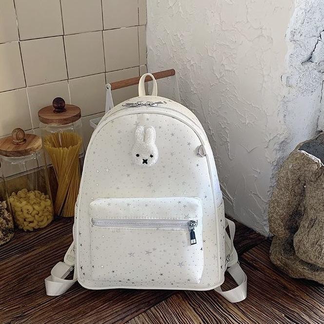 Schoolbag Korean version of small fresh gypsy rabbit backpack female niche design cartoon cute casual versatile student schoolbag