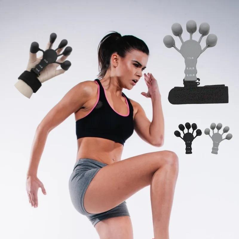 Silicone Finger Exercise Stretcher Hand Strengthener Arthritis Grip Trainer Gym Fitness Training Equipment for Hand Brush
