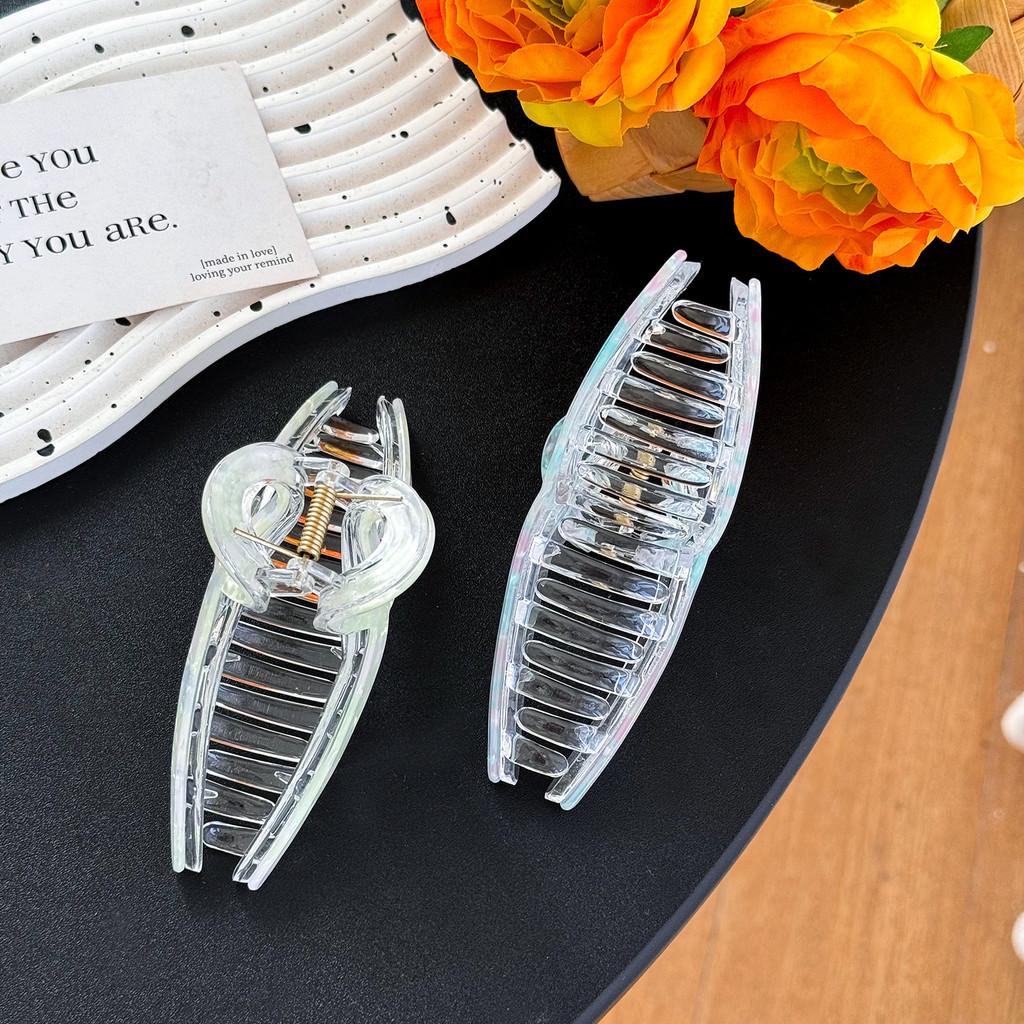 Chic Large Mermaid Hair Claw Clip For Sophisticated Updos And Ponytails In Various Colors