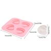 4 Hole Denture Teeth Shaped Ice Cube Mold Silicone Ice Tray Diy Ice Cream Mould Funny Gag Gift For Dentist Seniors Father Day