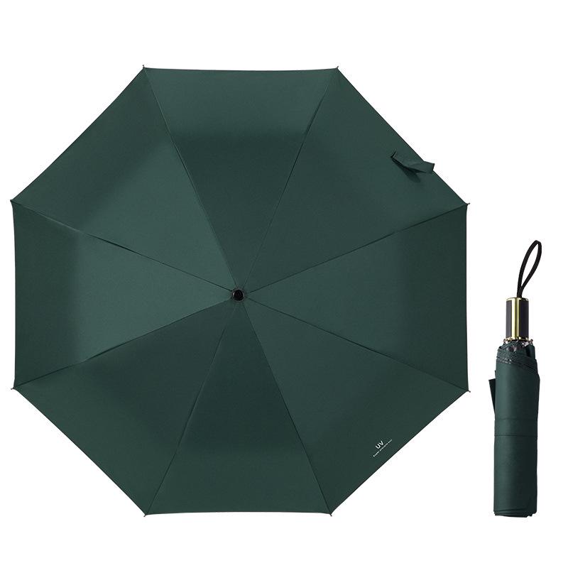 Umbrella Rain Parasol Sunny Windproof Parapluie UV Business Dual-purpose Vinyl Sunshade Umbrella