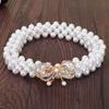 Pearl Waist Chain Women's Decorative Belt with Dress with Fine Elastic Elastic Waist Seal Versatile Korean Style Fashion Accessories for Women