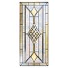 Folie de intimitate pentru geamuri vintage, model geometric, vitraliu, floare, decorativă, mată, statică, reutilizabilă, blocant UV, autocolant pentru geam