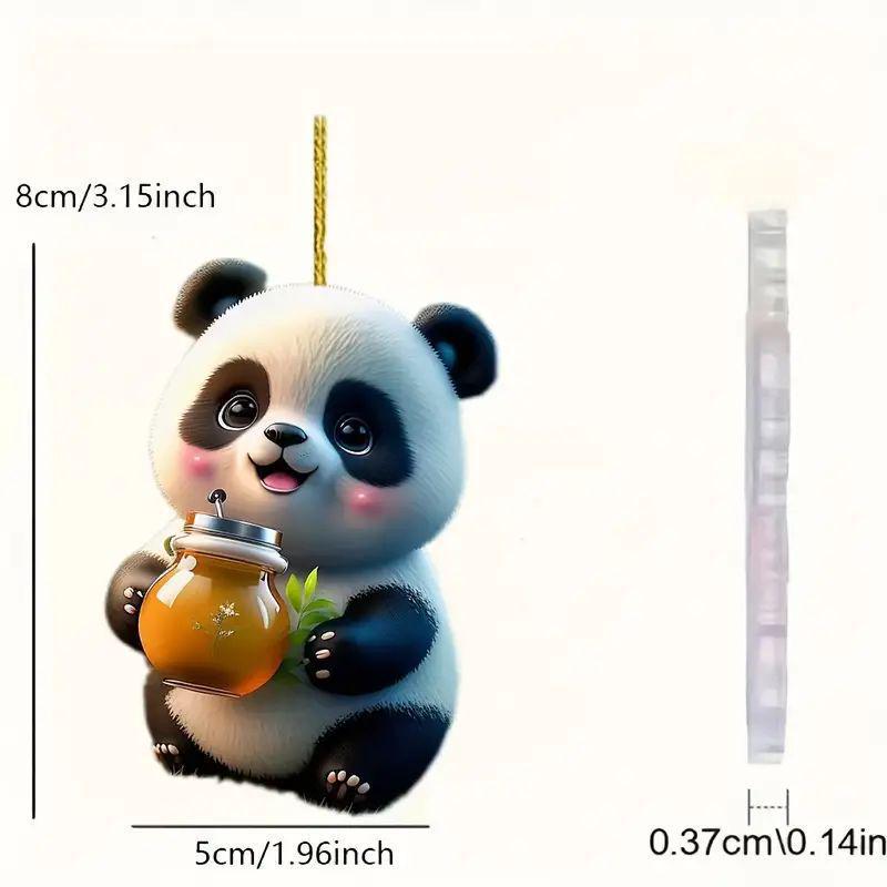 

Милая панда, пьющая мед, подвеска для украшения зеркала заднего вида автомобиля Standard