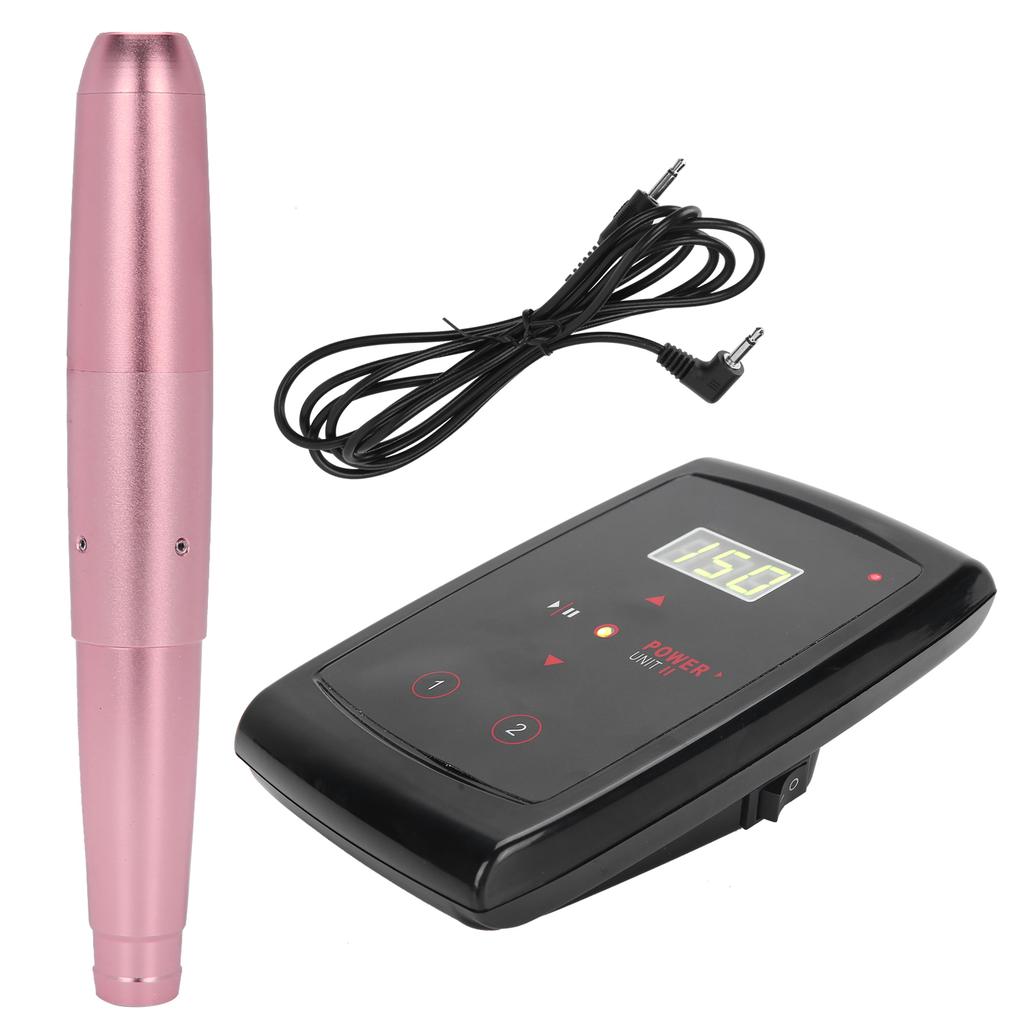 Tattoo Pen Power Supply Kit Eyebrow Lips Eyeliner Microblading Machine