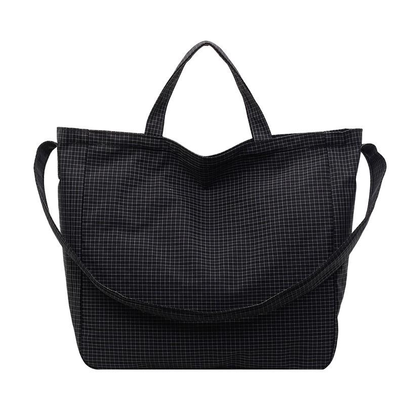 Niche Waffle Bag Bag Large Capacity Fashion Casual Lazy Style One Shoulder Messenger Tote Bag