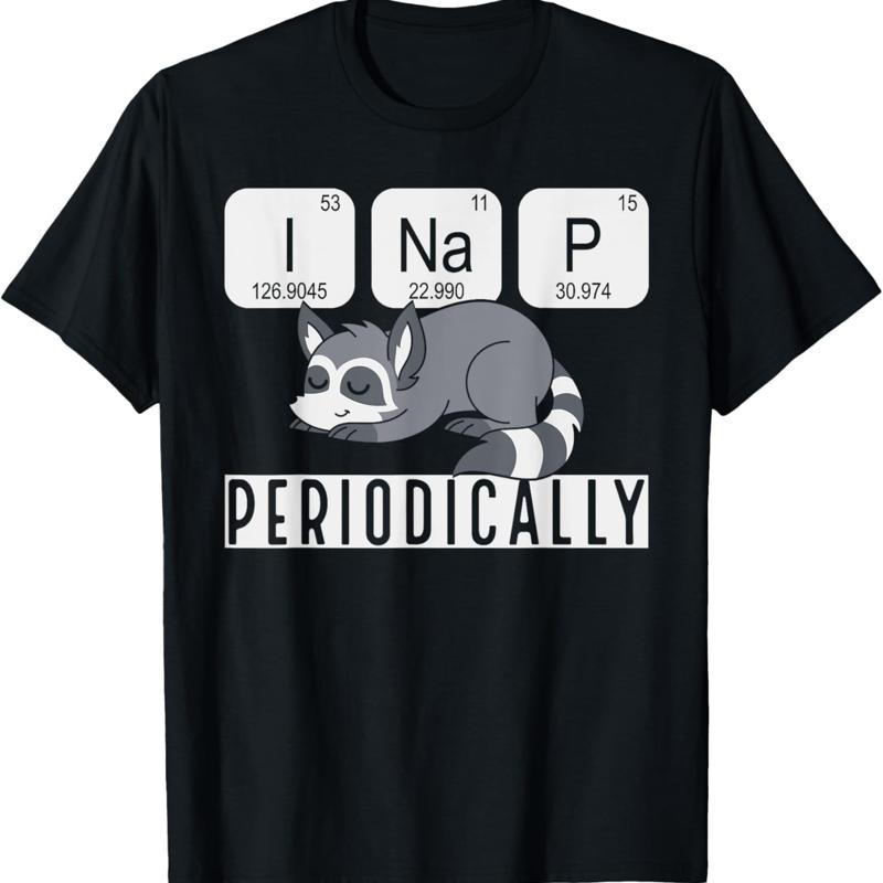 

Sleeping Animal Napping I Nap Periodically Cute Racoon T Shirt - Men s Summer Cotton Graphic Tee S разноцветный
