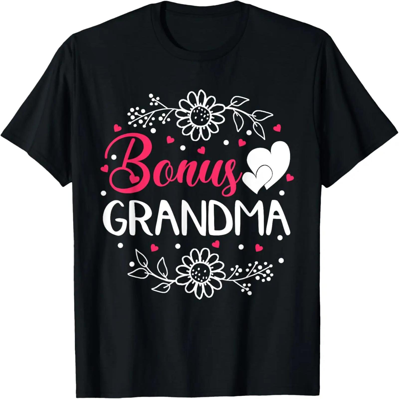 

Bonus Grandma Mother s Day Step Grandma T-Shirt XXXXXL чорний