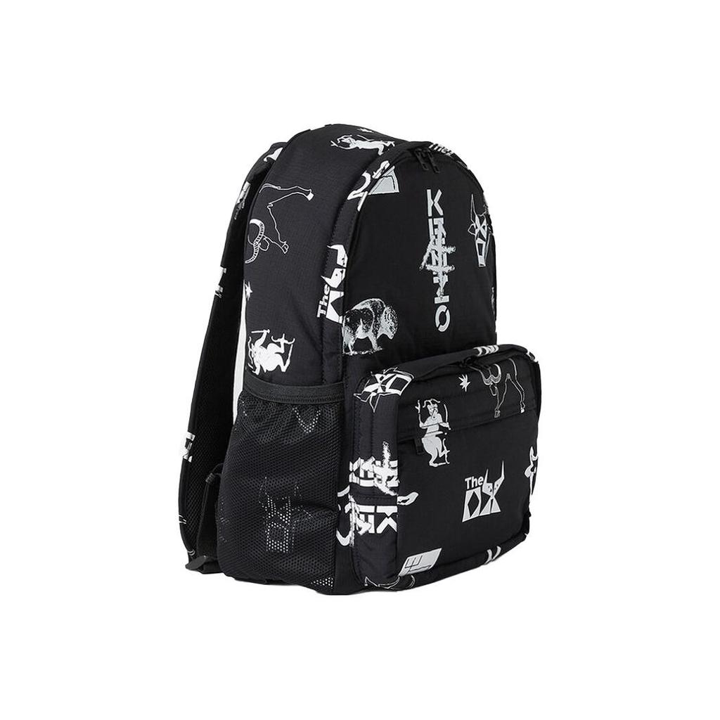 Kenzo Capsule Collection Sign & Symbol Irregular Print Backpack Women Backpack Black FB55SA213FQ7-99