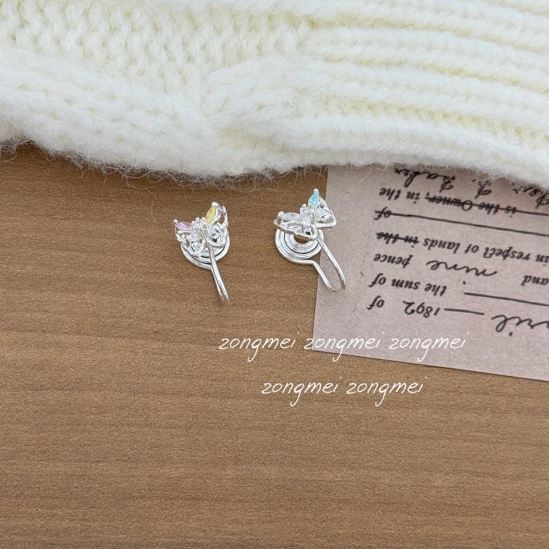 2026 New Exquisite 925 Sterling Silver Butterfly Stud Earrings for Women