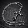 Retro Titanium Steel Cross Pendant Hip-Hop Necklace - Men's Fashion Jewelry