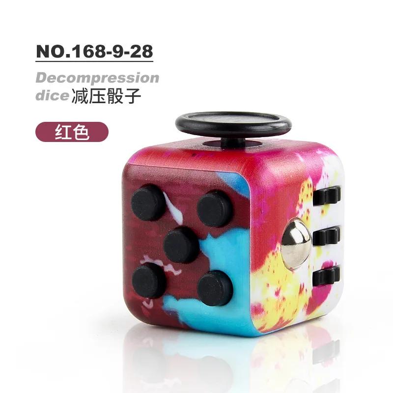 Solid Color Fidget Decompression Dice for Release Stress Autism Anxiety Relieve Adult Kids Stress Relief Anti-Stress Fidget Toys