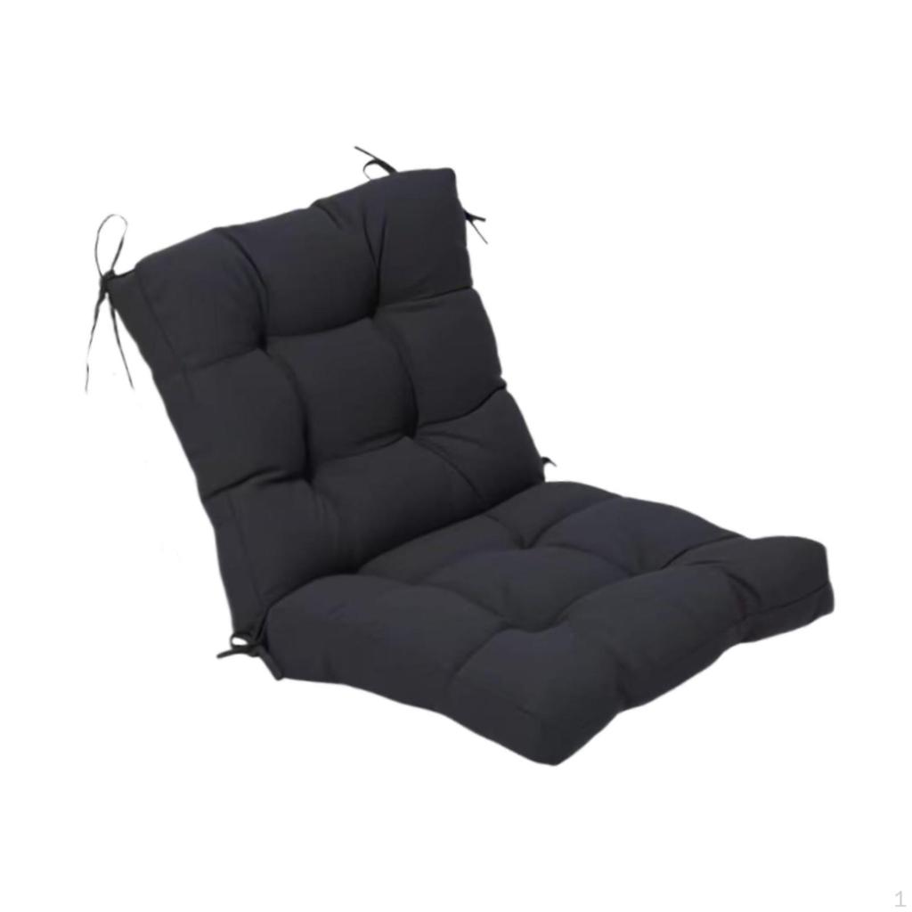 Chair Cushion Pad Lightweight Solid Color High Back Seat Rocking for Kitchen Indoor