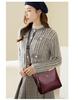 2025 Women's Versatile Embroidered Bucket Bag with Wide Strap - Large Capacity Shoulder & Crossbody