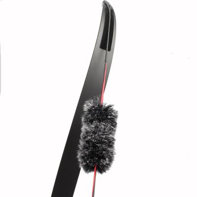 1 Pair Archery Bow String Silencers Shock Absorption Soft Touch Fuzzy Faux Rex Rabbit Fur String Separator Recurve Traditional Hunting Bow Stabilizer