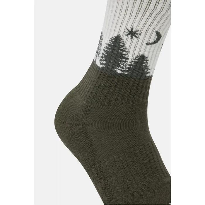 Unisex Moon Night Crew Socks QELAX26451LKH