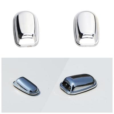 For Ford Fiesta MK7 2009 - 2016 Front Window Water Spray Nozzle Cover 2Pcs Washer Nozzle Cap Sticker Accessories