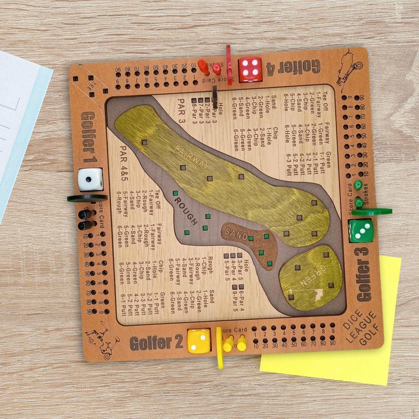 

Golf Dice Board Game,Educational Toy Logical Thinking Training Funny Development Tables Game Puzzle